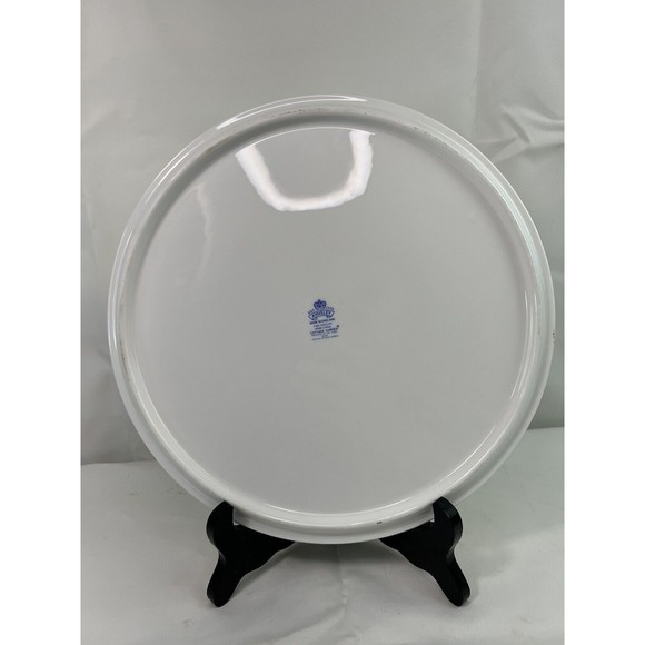 Aynsley Cottage Garden Butterfly Serving Cake Plate Rope Edge 10.5” Bone China - Picture 3 of 7